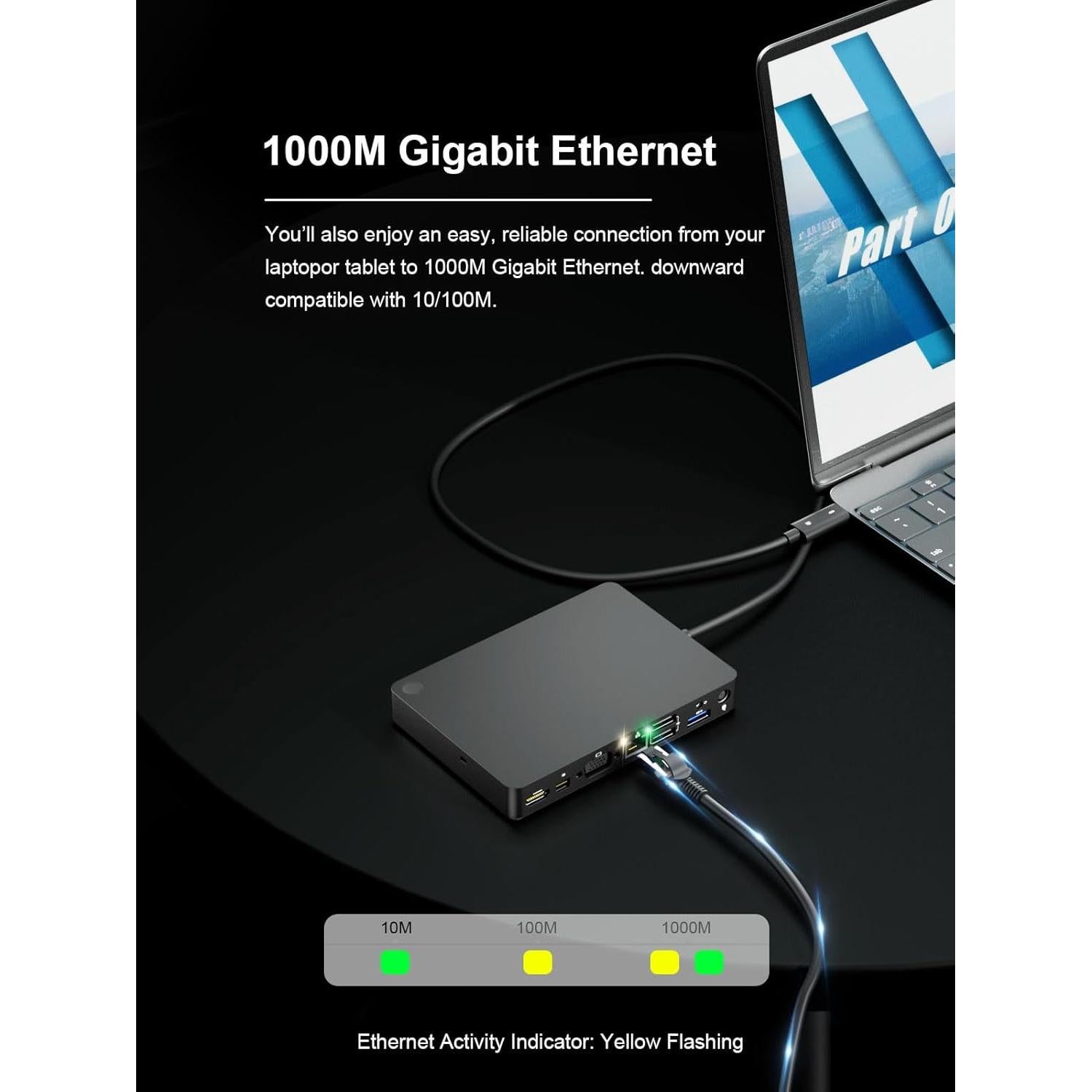 Estación de Acoplamiento WD15 USB-C 11 en 1 para Dell