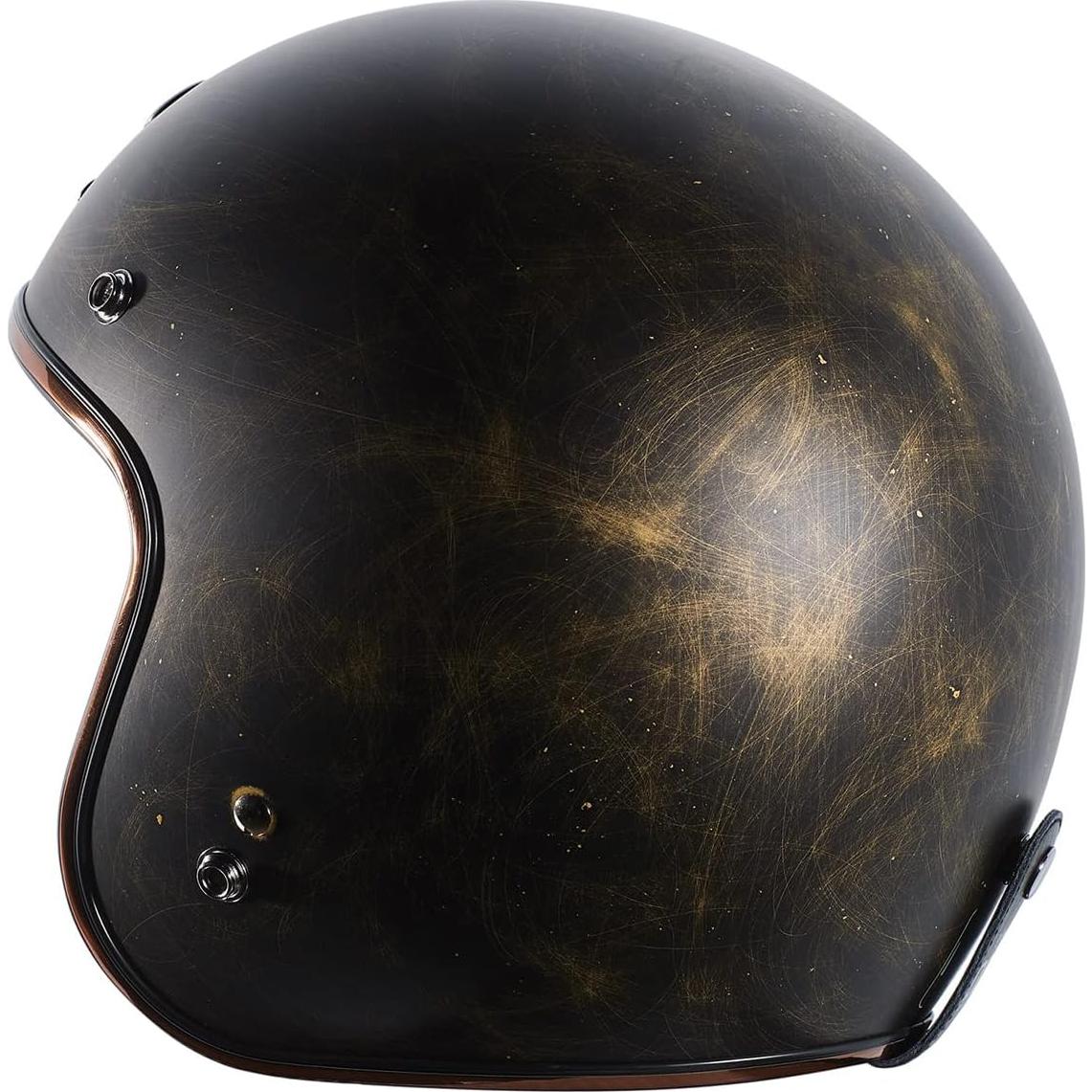 Casco Abierto TORC T50 Del Mar Negro Mate X-Grande