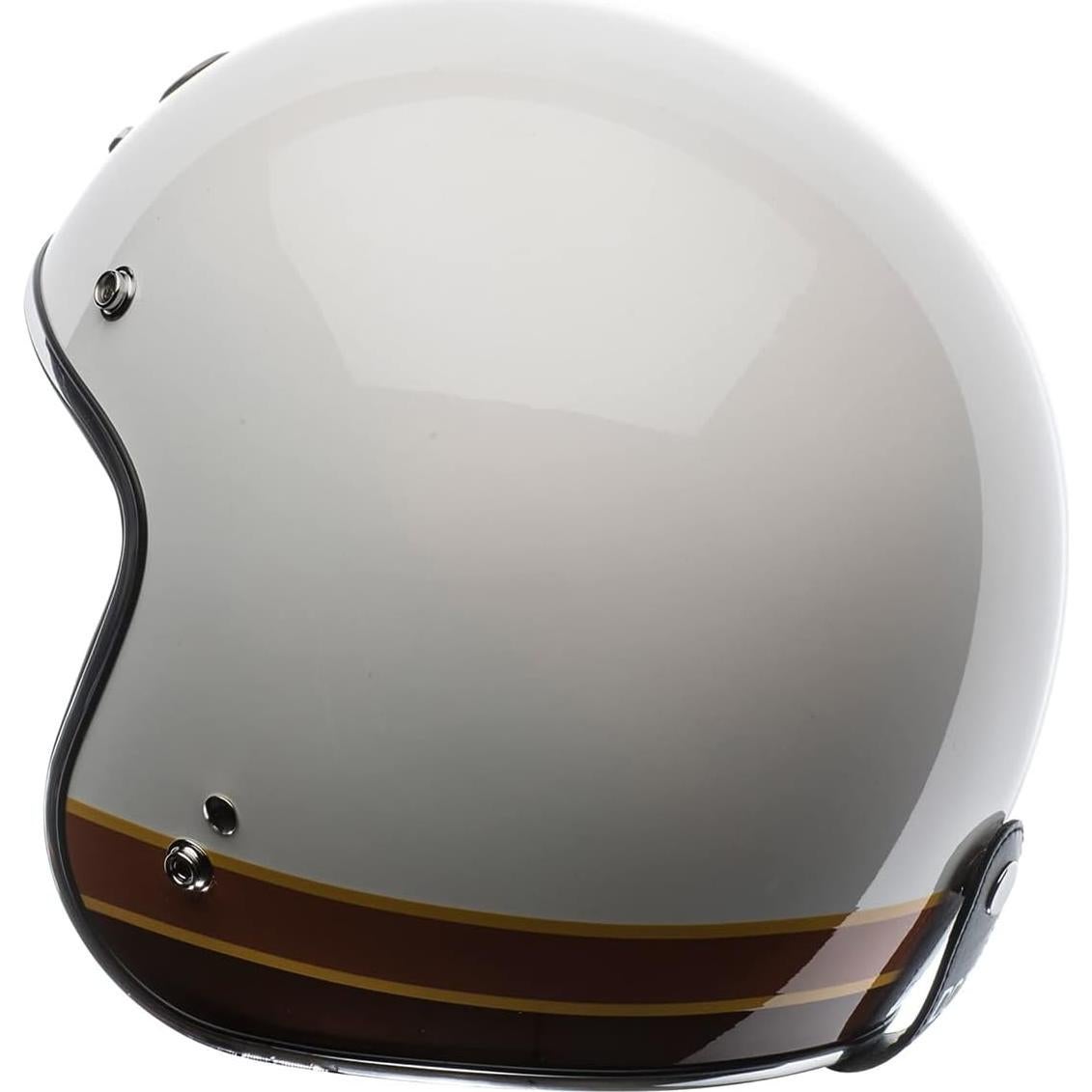 Casco Abierto TORC T50 Del Mar Blanco Brillante 3/4
