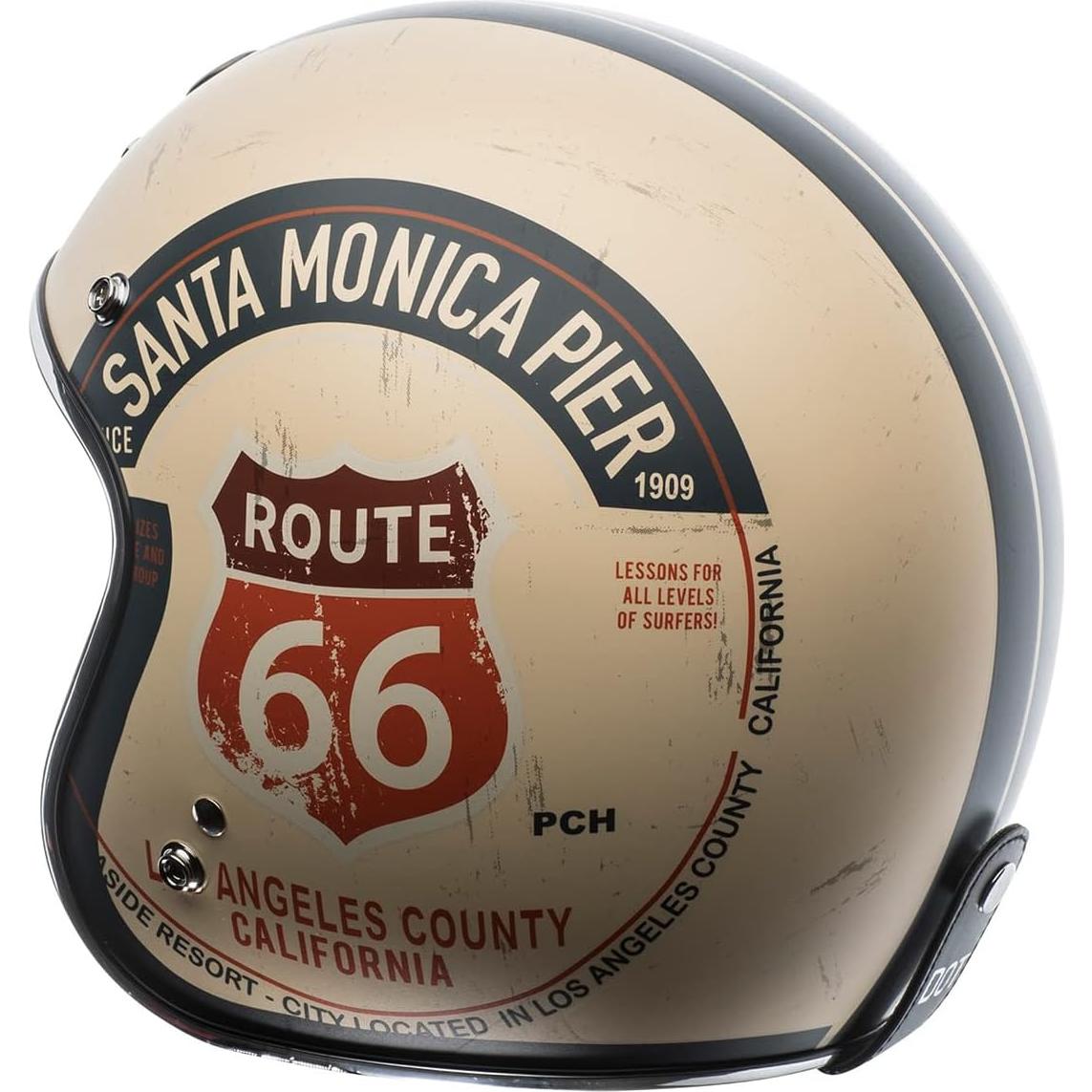 Casco Abierto TORC T50 Del Mar 3/4 Unisex Blanco