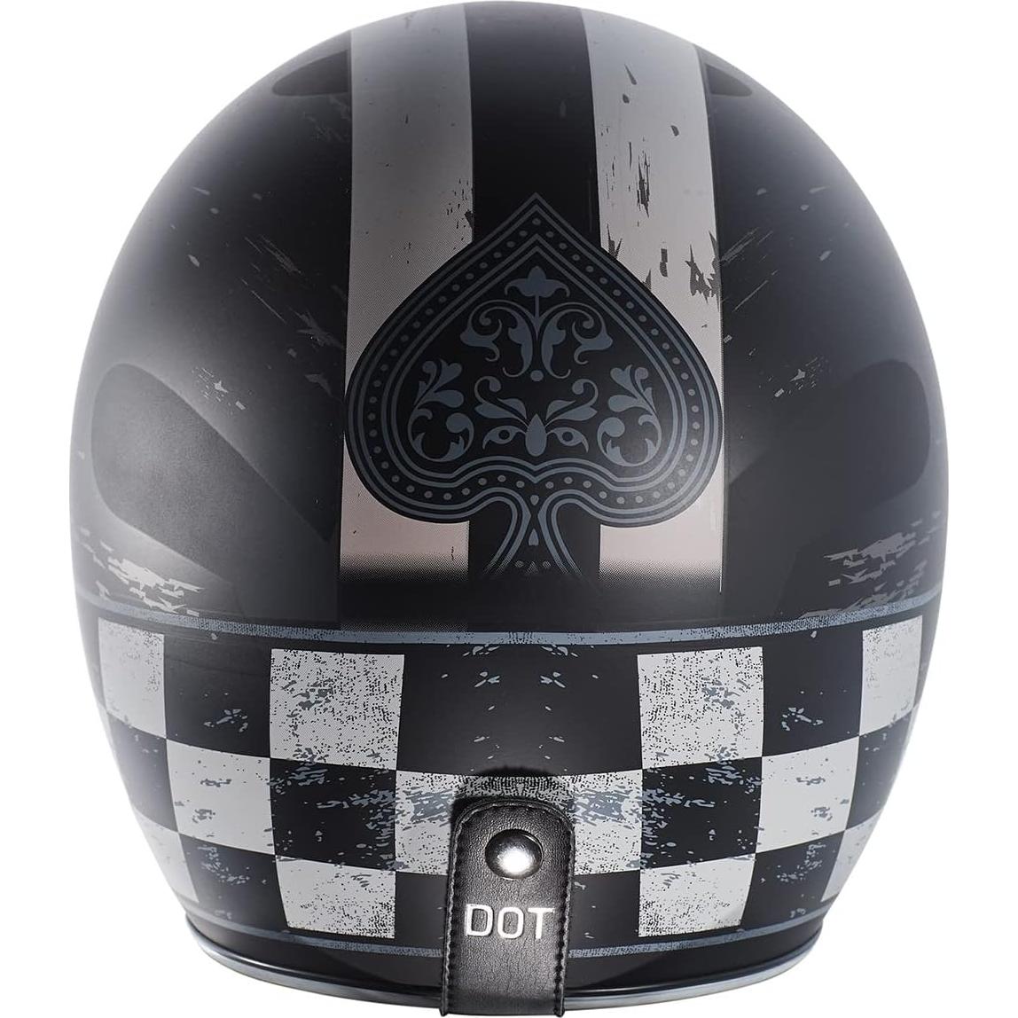 Casco Abierto TORC T50 Del Mar Negro Mate Grande