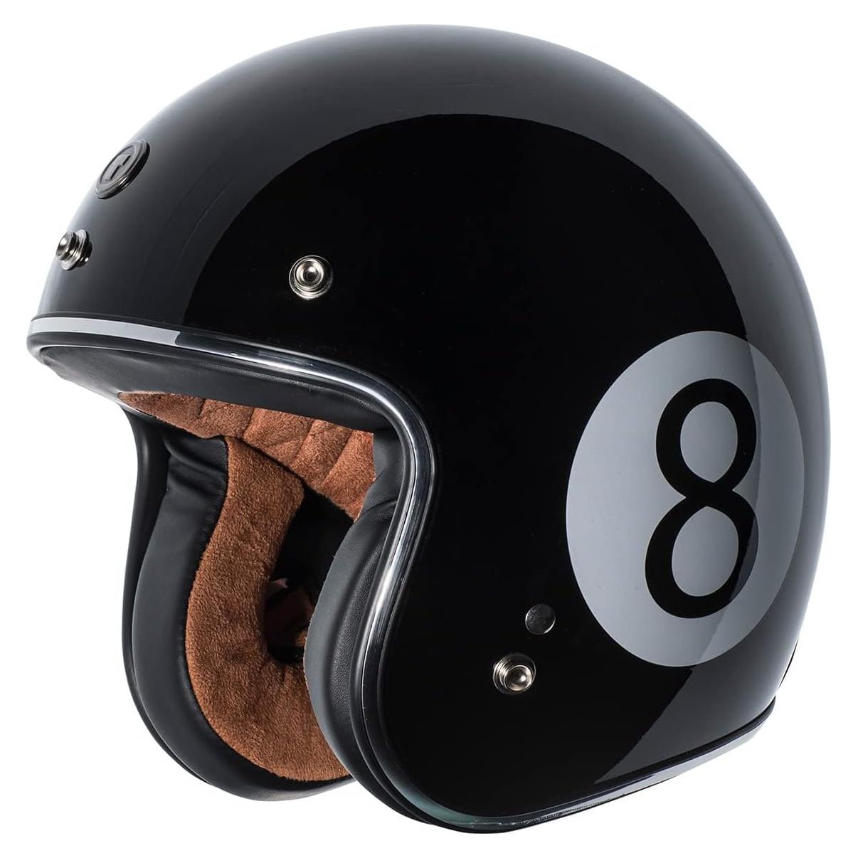 Casco TORC T50C Negro Brillante 3/4 para Motocicleta