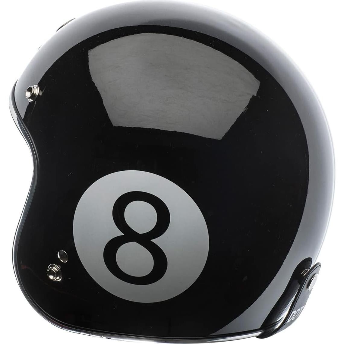 Casco TORC T50C Negro Brillante 3/4 para Motocicleta