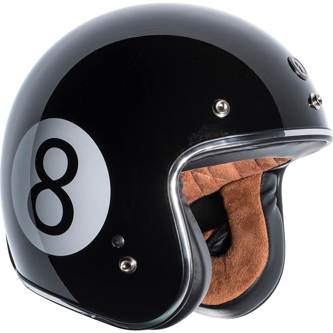 Casco TORC T50C Negro Brillante 3/4 para Motocicleta