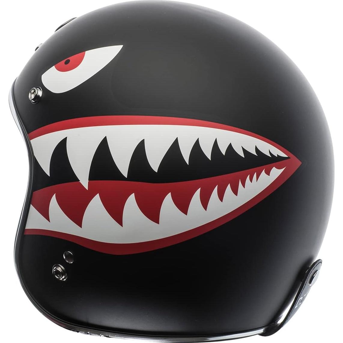 Casco TORC T50C Abierto 3/4 para Motocicleta Negro Mate