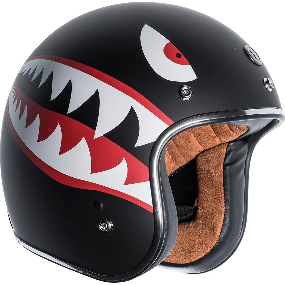 Casco TORC T50C Abierto 3/4 para Motocicleta Negro Mate