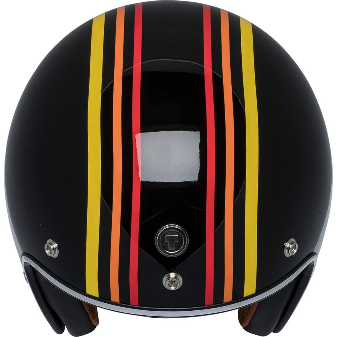 Casco Abierto TORC T50 Del Mar Negro Brillante XS
