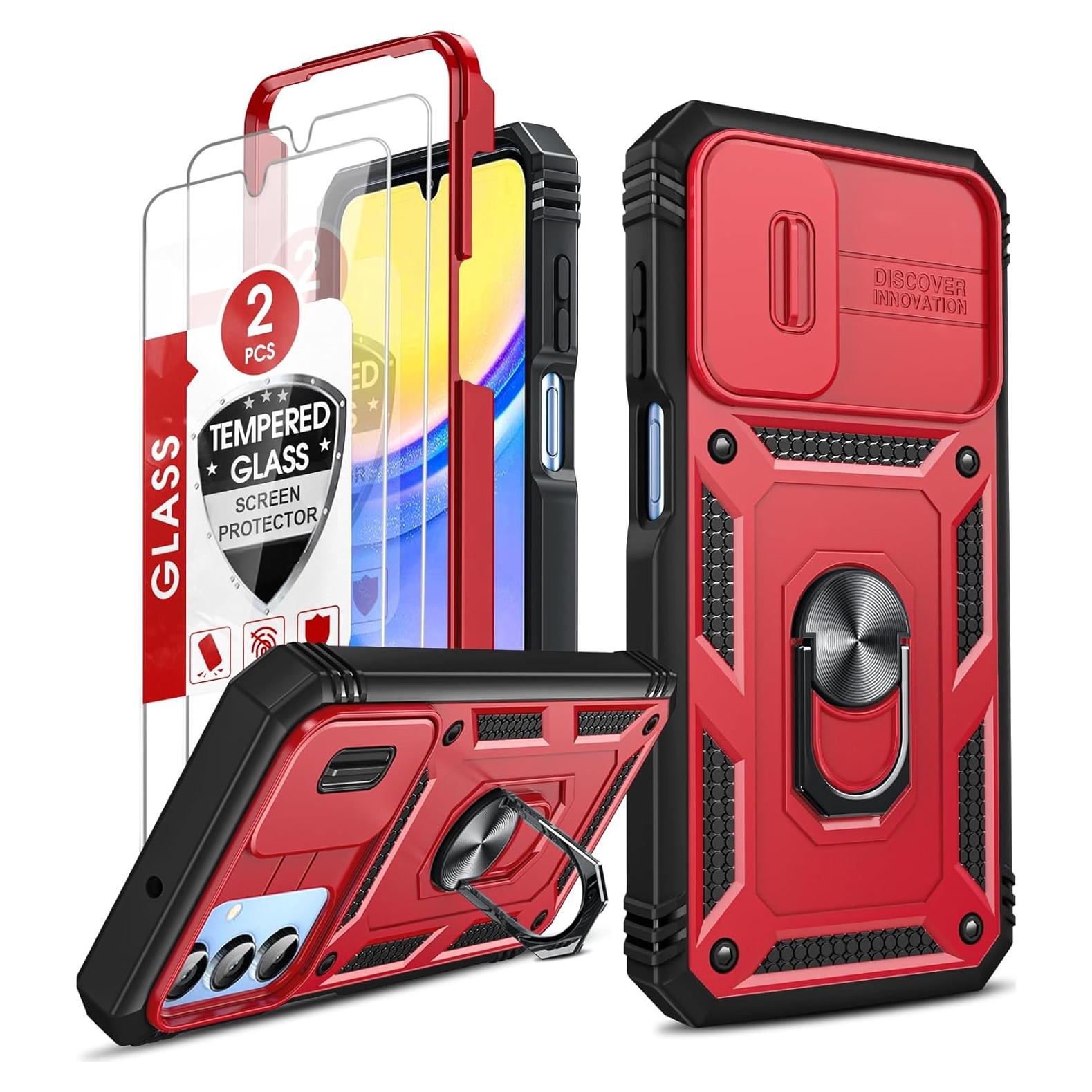 Funda LeYi para Samsung Galaxy A15 5G con Protector