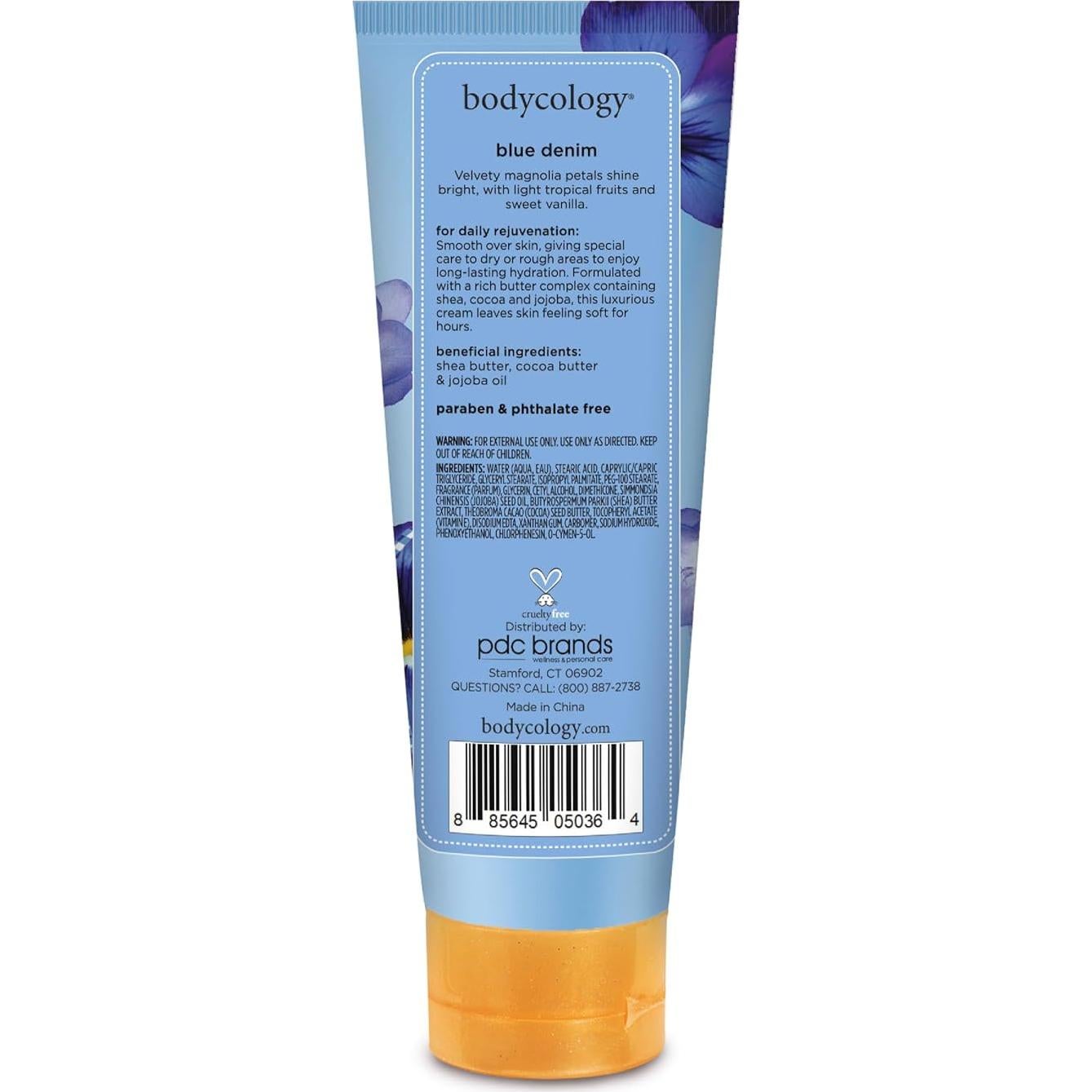 Crema Corporal Bodycology Denim Azul 226.8 g Hidratante