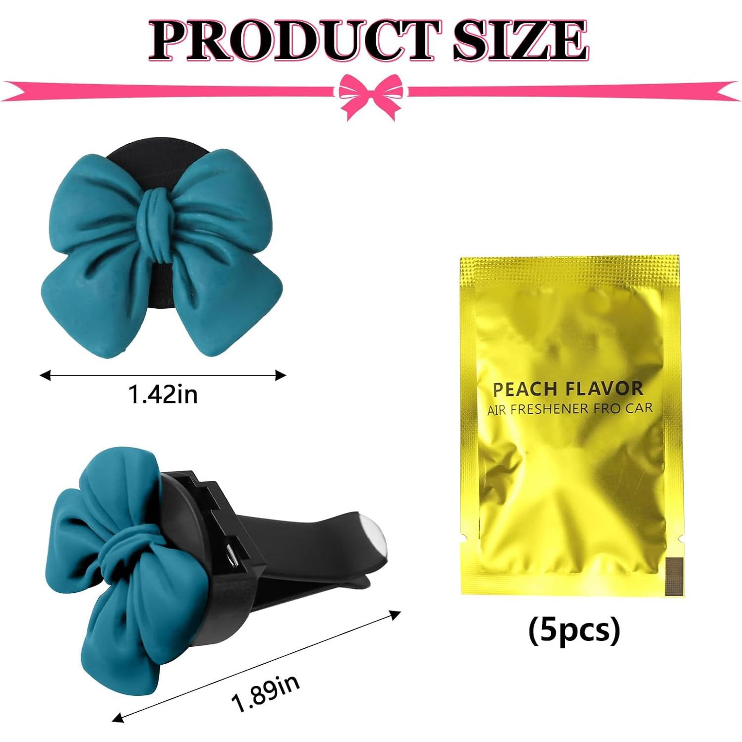 6 Clips Ambientadores para Auto Wuyaoyao - Lazo Azul