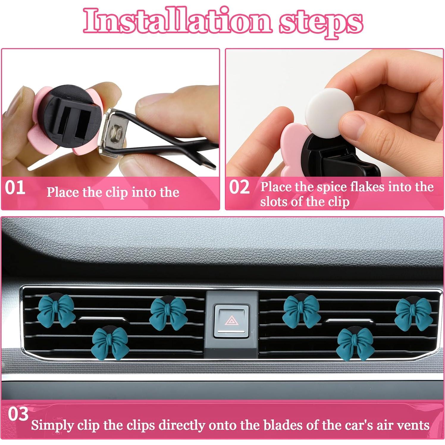 6 Clips Ambientadores para Auto Wuyaoyao - Lazo Azul