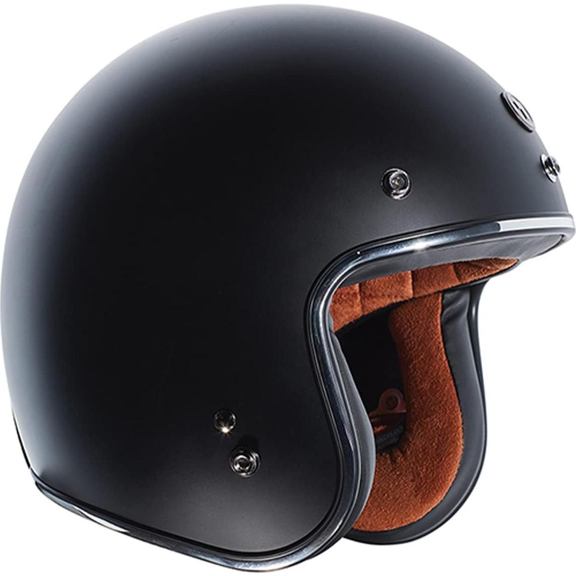 Casco Abierto TORC T50 Del Mar Negro Mate Huesos XX-L
