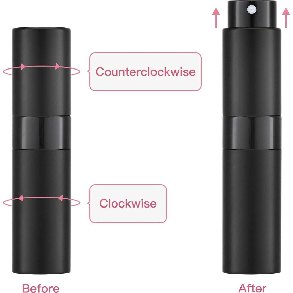 Atomizador de Perfume Rellenable Tekson 8ml - 5 Colores