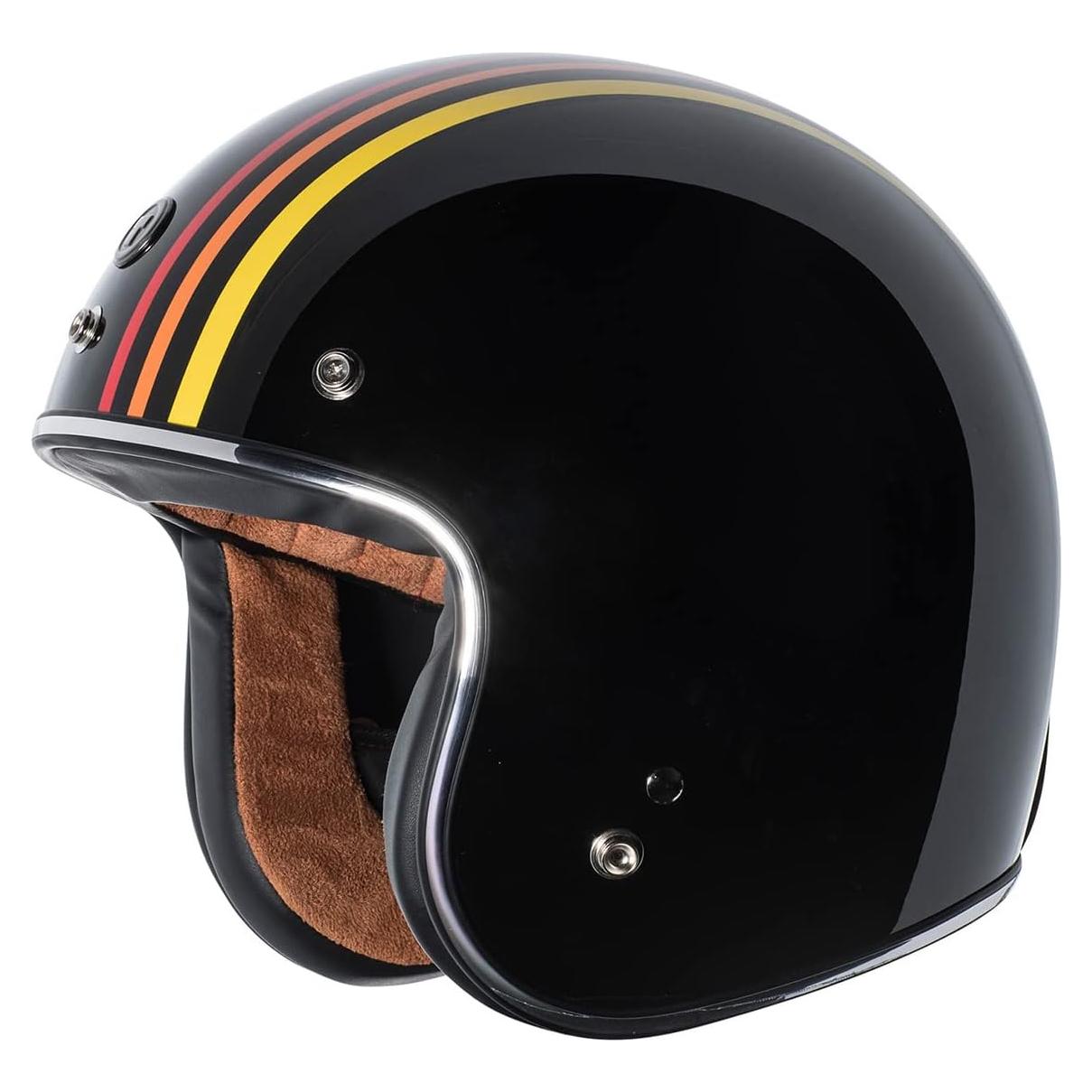 Casco Abierto TORC T50 Del Mar Negro Brillante 1978