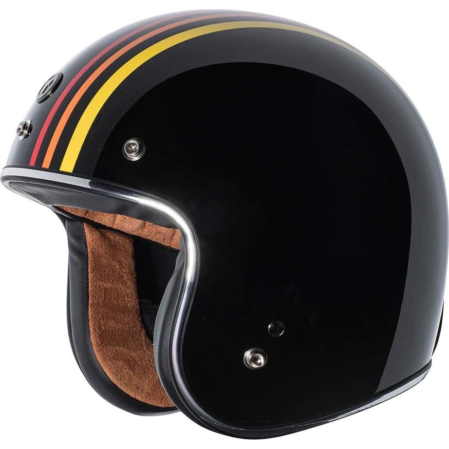 Casco Abierto TORC T50 Del Mar Negro Brillante 1978