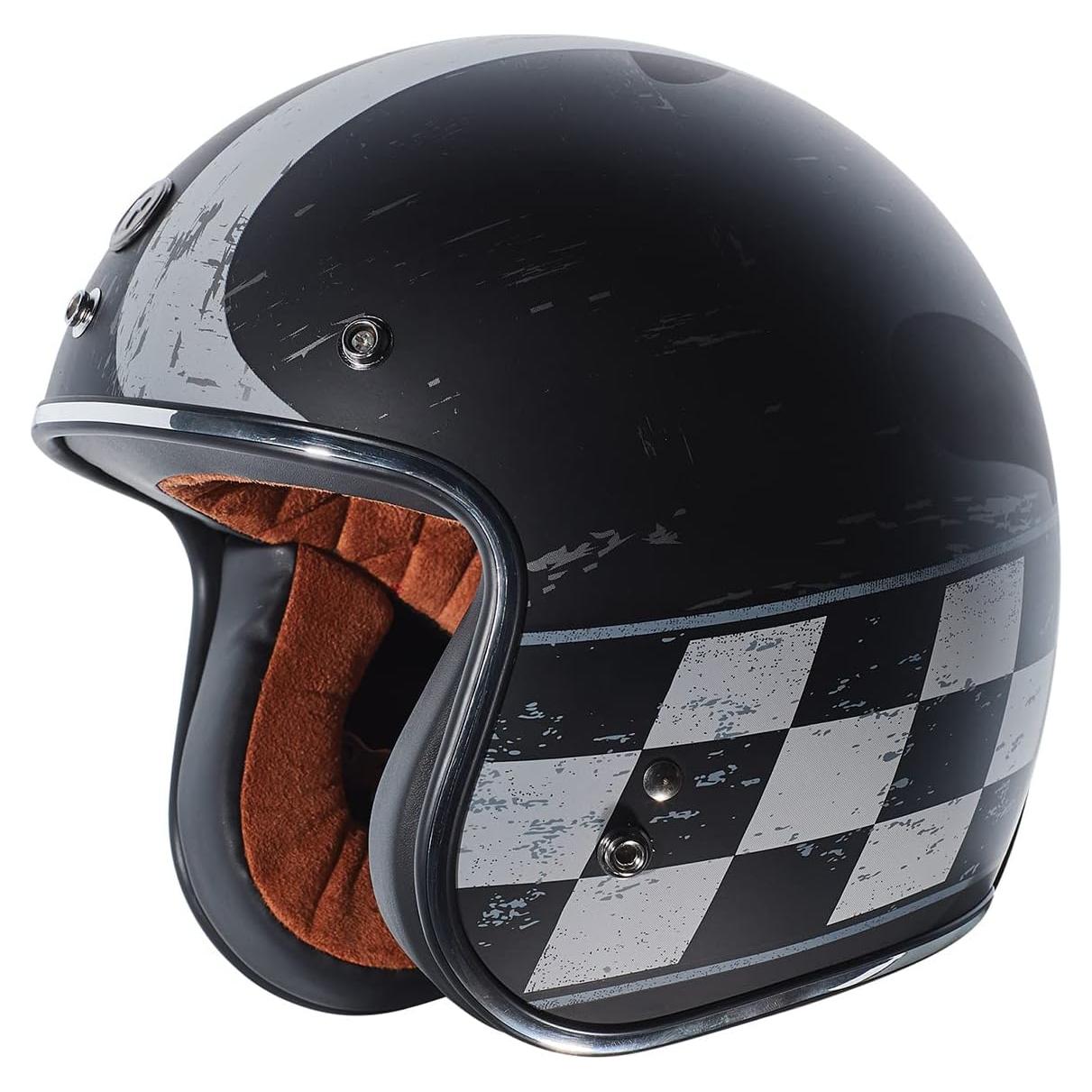 Casco TORC T50 Del Mar Abierto 3/4 Motocicleta Negro