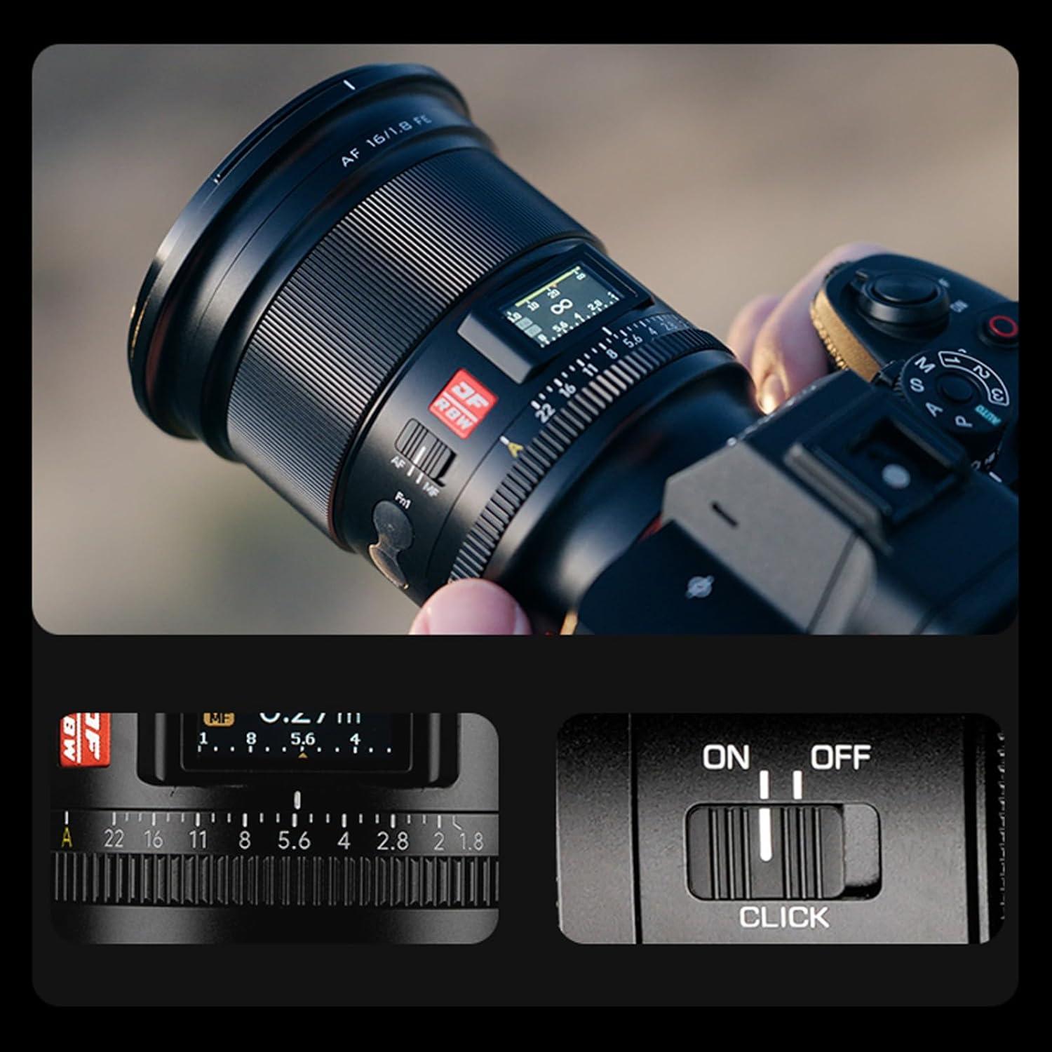 Lente VILTROX 16mm F1.8 Montura Z para Nikon - Ultra Gran Angular