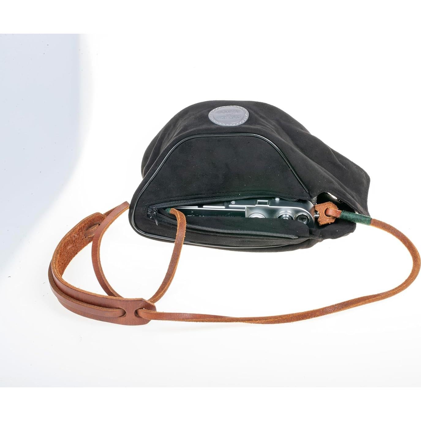 Funda de tela de ante para cámaras Leica M y sin espejo