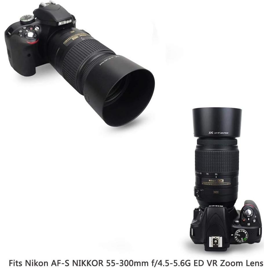 Capucha Reversible JJC para Lente Nikon 55-300mm LH-57