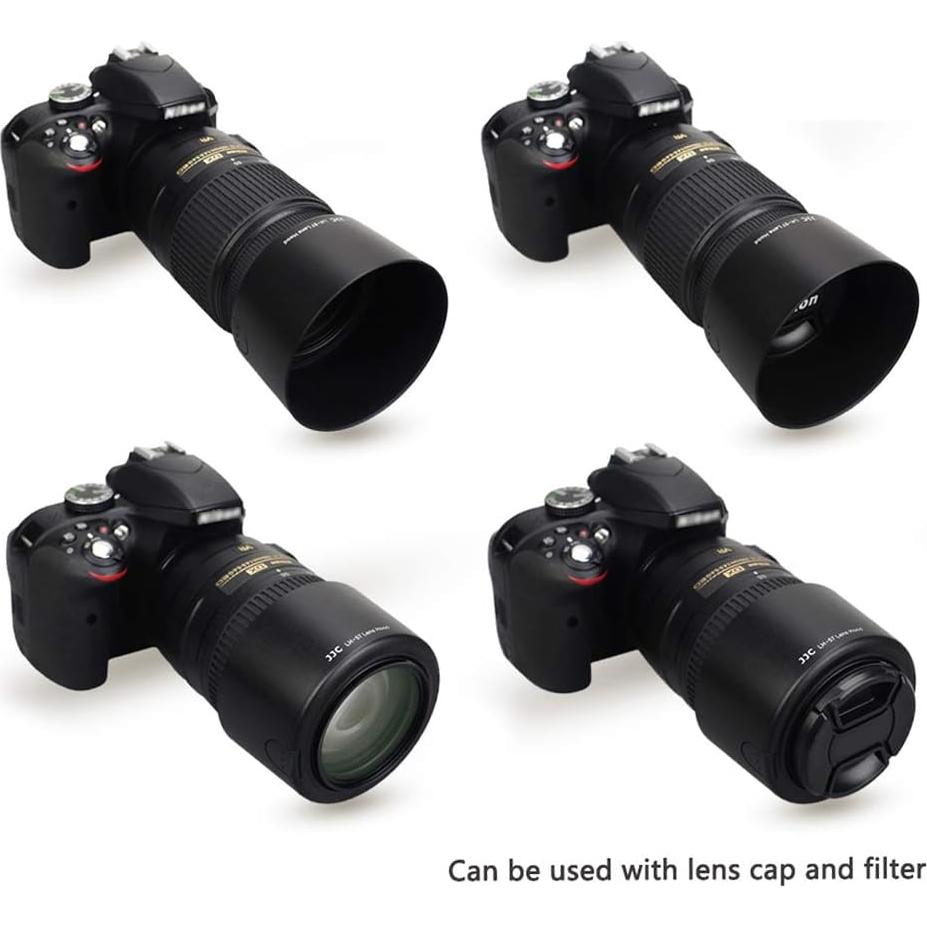 Capucha Reversible JJC para Lente Nikon 55-300mm LH-57
