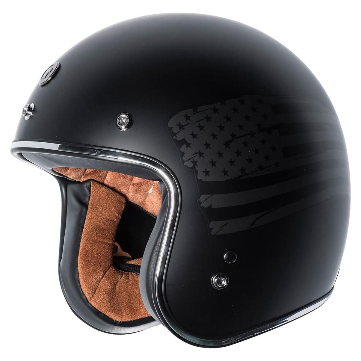 Casco TORC T50C Abierto 3/4 Motocicleta Negro Mate