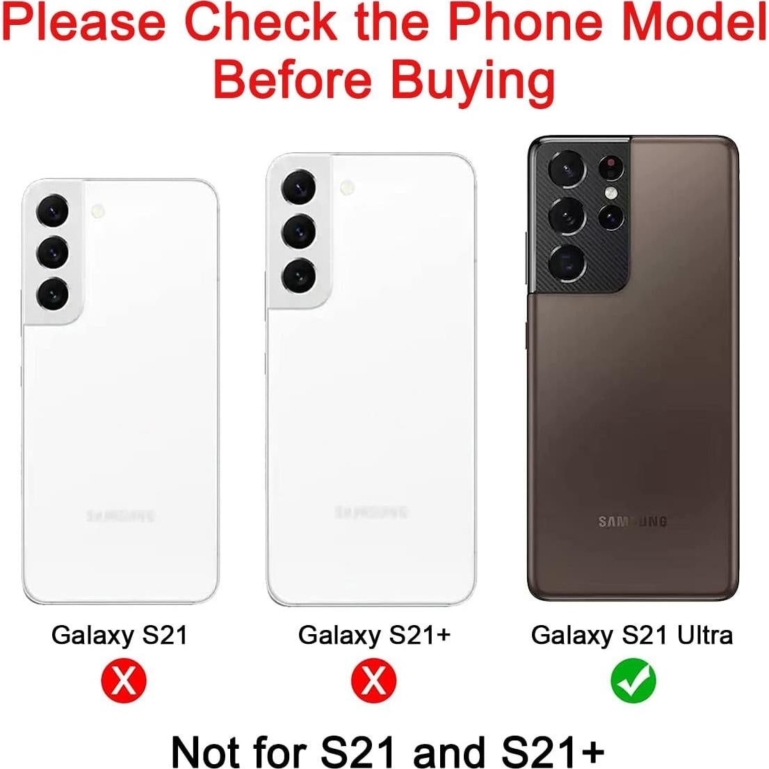 Juego de Reemplazo Lente de Cámara Samsung Galaxy S21 Ultra