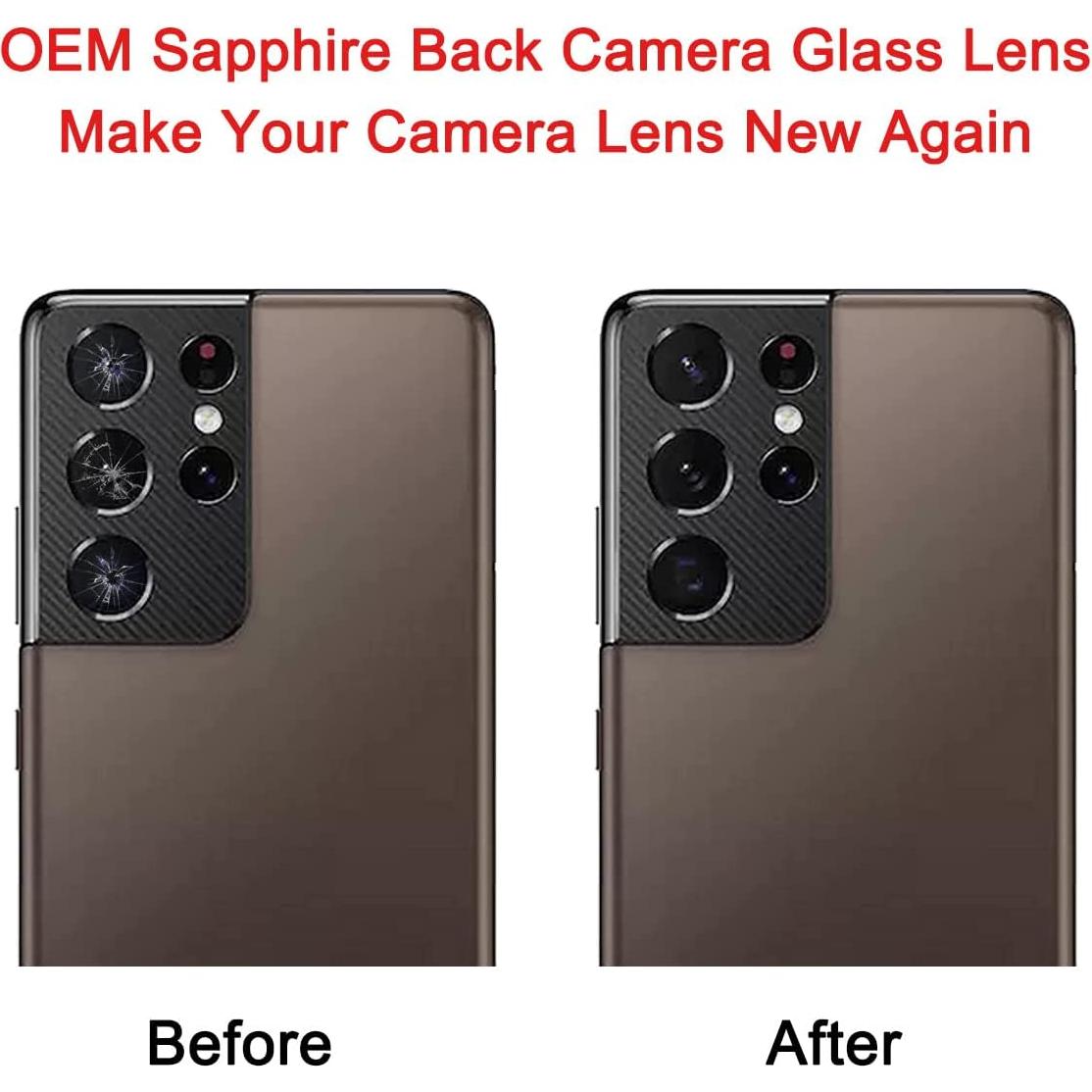 Juego de Reemplazo Lente de Cámara Samsung Galaxy S21 Ultra