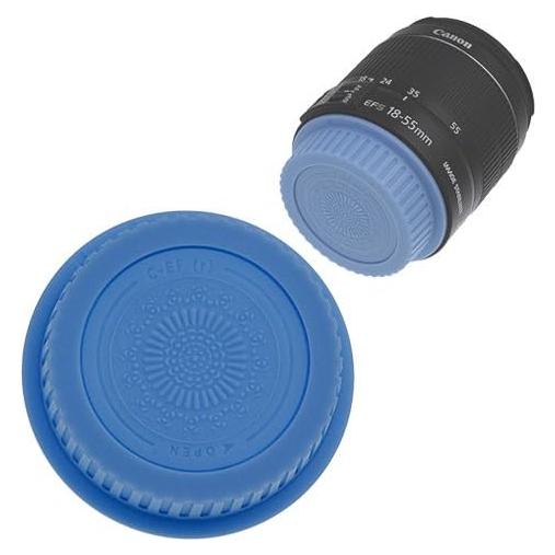 Tapa trasera de lente Fotodiox azul para Canon EOS EF EF-S