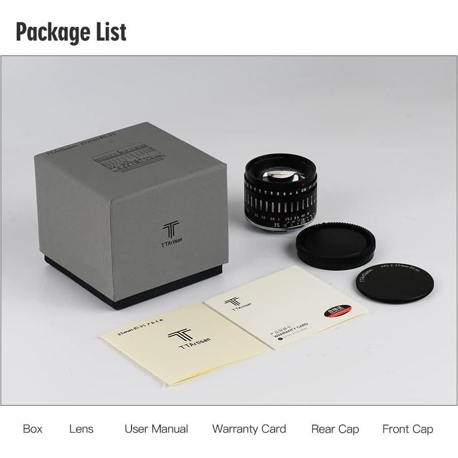Lente TTArtisan 35mm F0.95 para Canon RF - Gran Apertura Manual