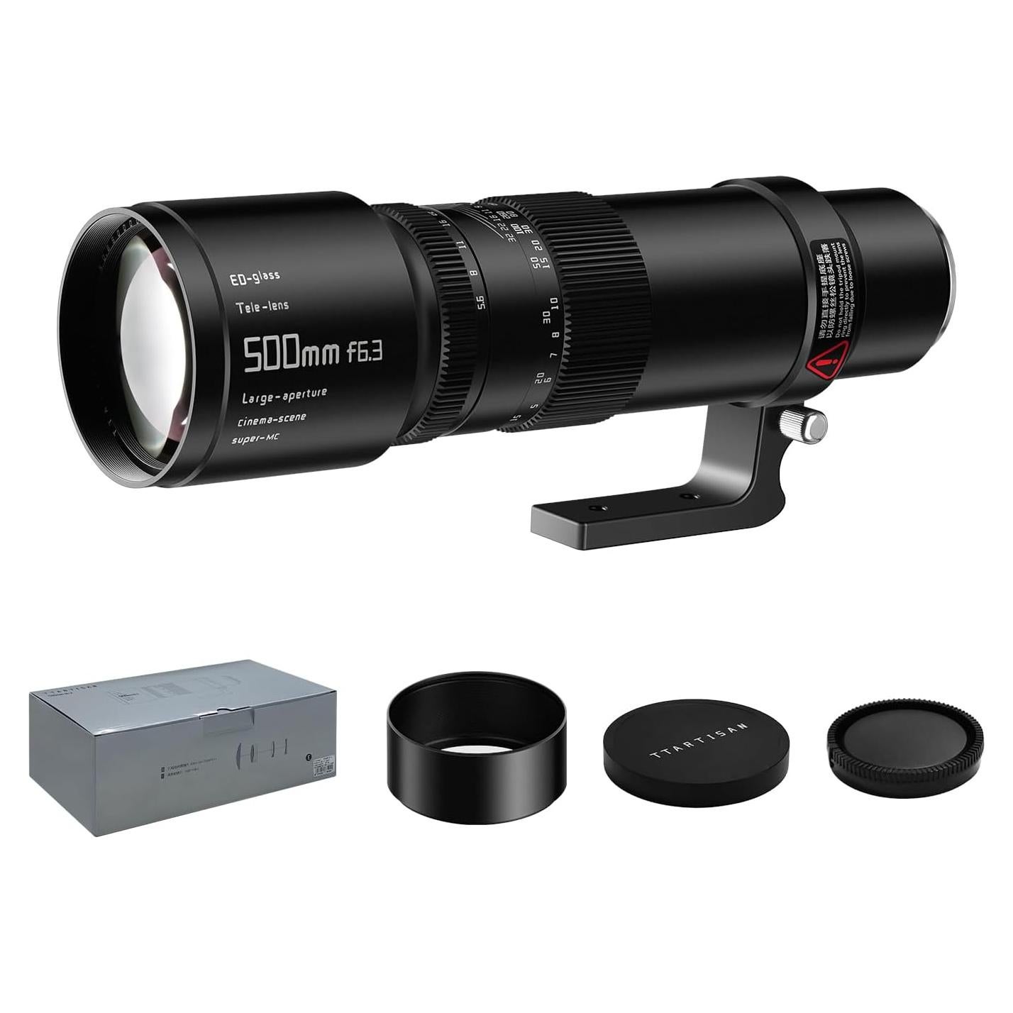 Lente Telefoto TTArtisan 500mm F6.3 Montura L Enfoque Manual