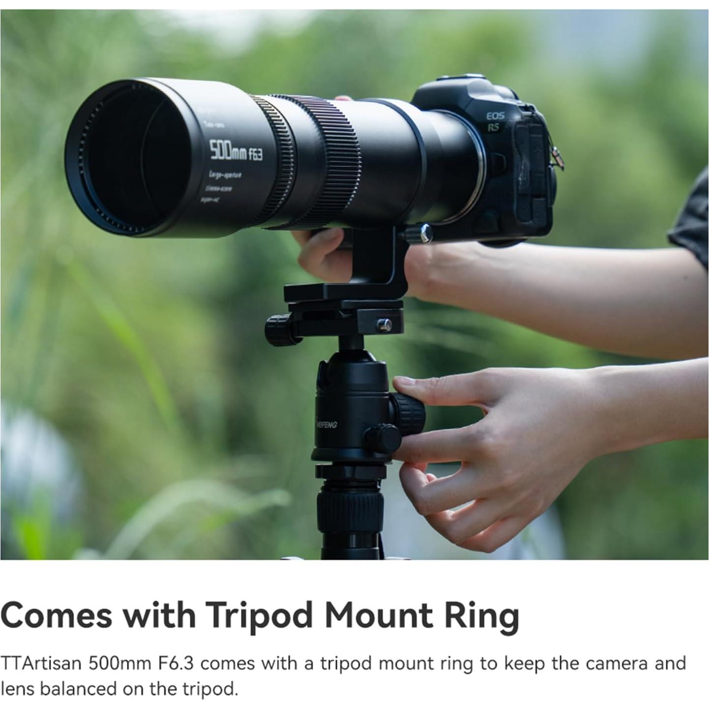 Lente Telefoto TTArtisan 500mm F6.3 Montura L Enfoque Manual