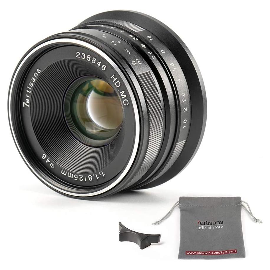 Lente 7artisans 25mm F1.8 Manual para Cámaras Fuji X