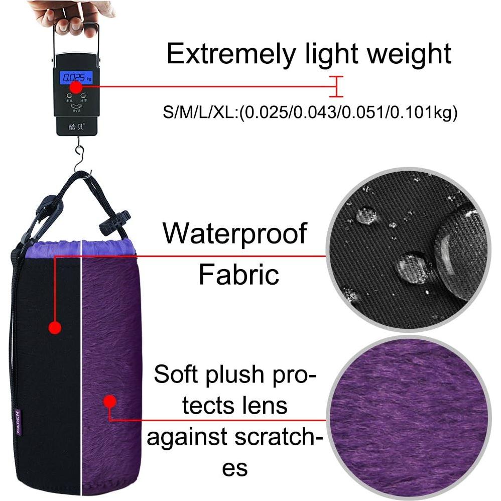 Juego de Fundas para Lentes CADeN 4 Piezas SMLXL Neopreno