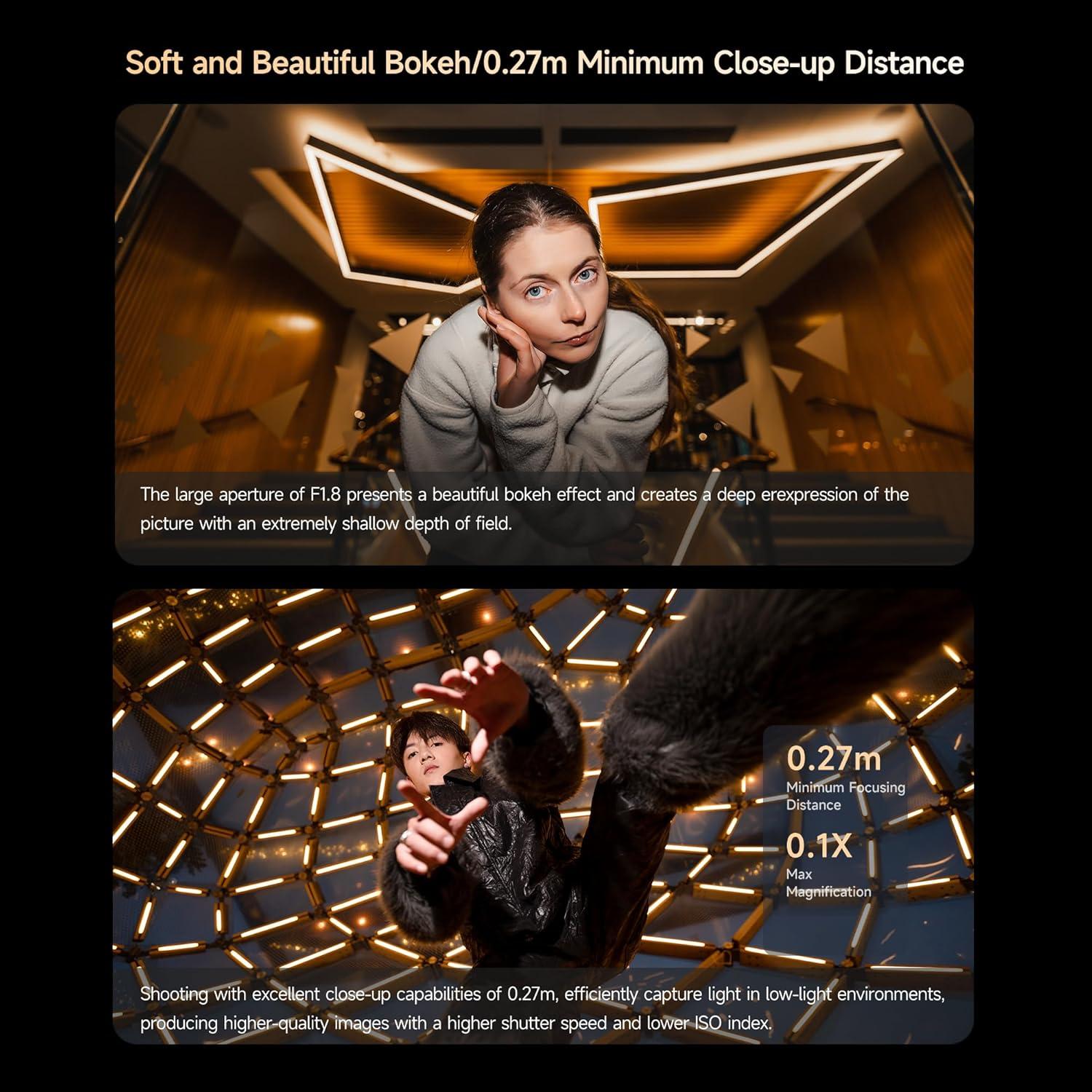 Lente VILTROX 16mm F1.8 para Nikon Z - Gran Angular Auto Enfoque