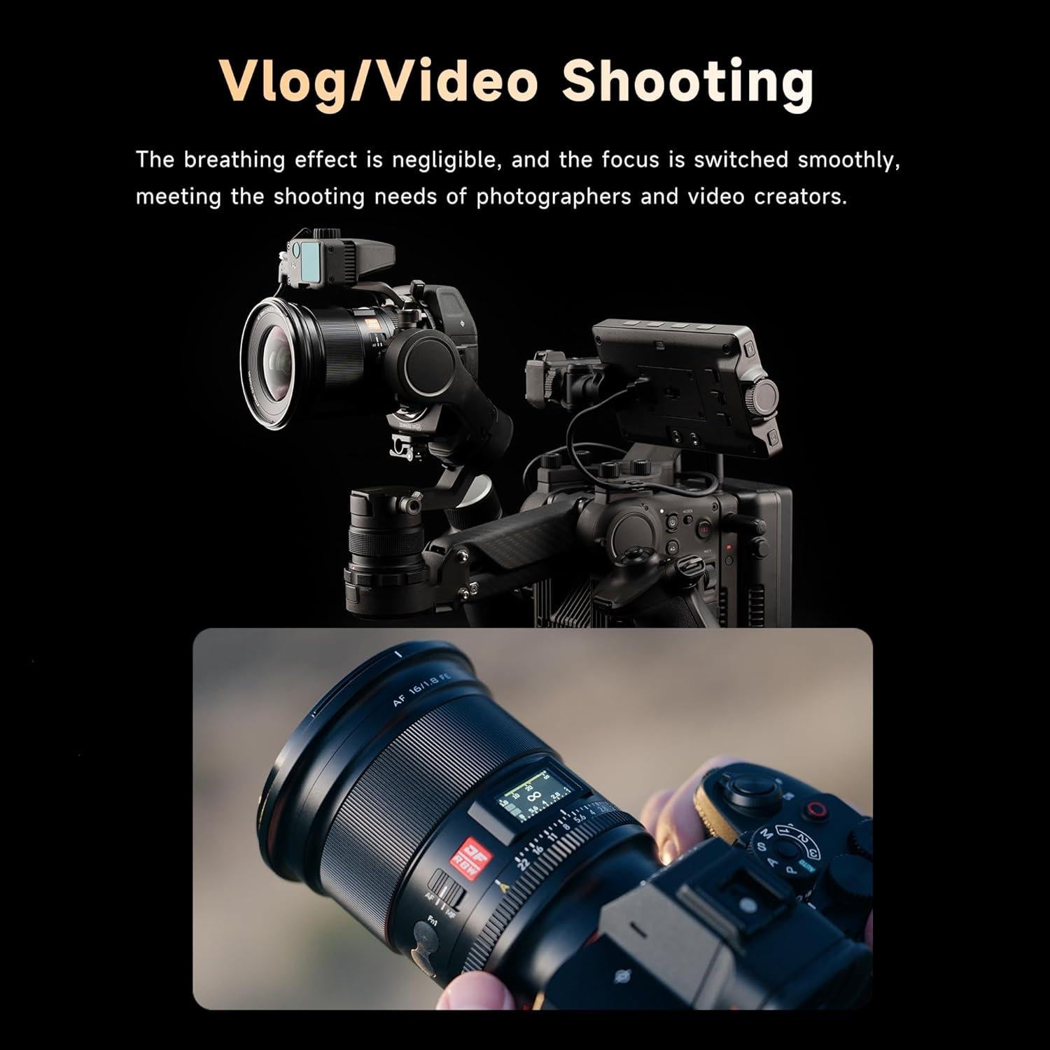 Lente VILTROX 16mm F1.8 para Nikon Z - Gran Angular Auto Enfoque