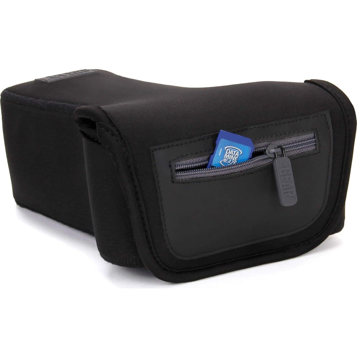 Funda para cámara DSLR USA GEAR Neopreno Negro con Accesorios