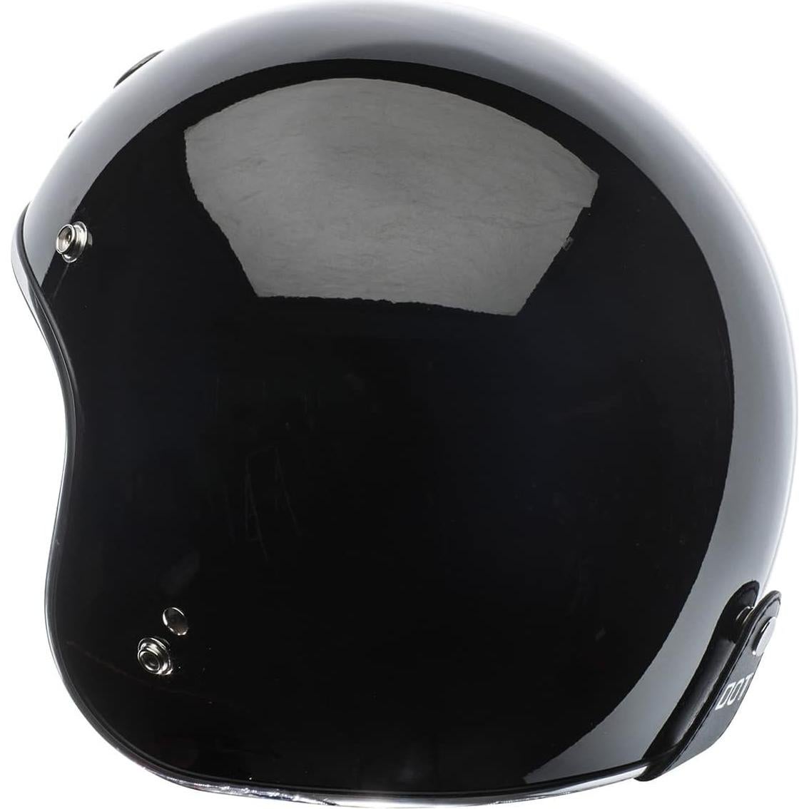 Casco TORC T50C Negro Abierto 3/4 para Motocicleta
