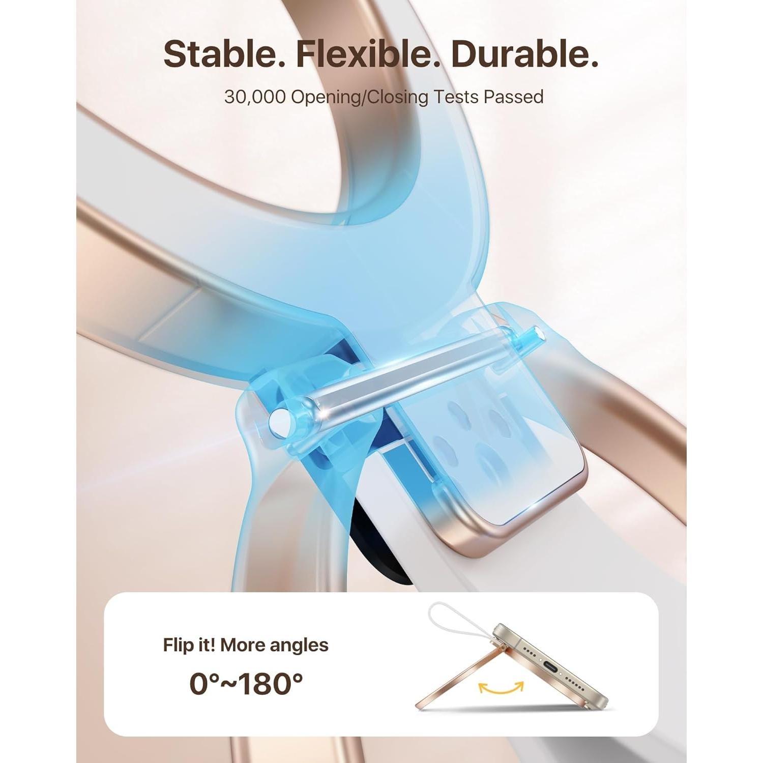 Soporte Magnético para Teléfono Andobil Oro Rosa MagSafe