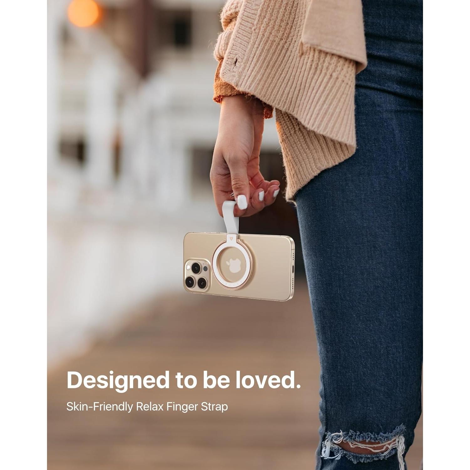 Soporte Magnético para Teléfono Andobil Oro Rosa MagSafe