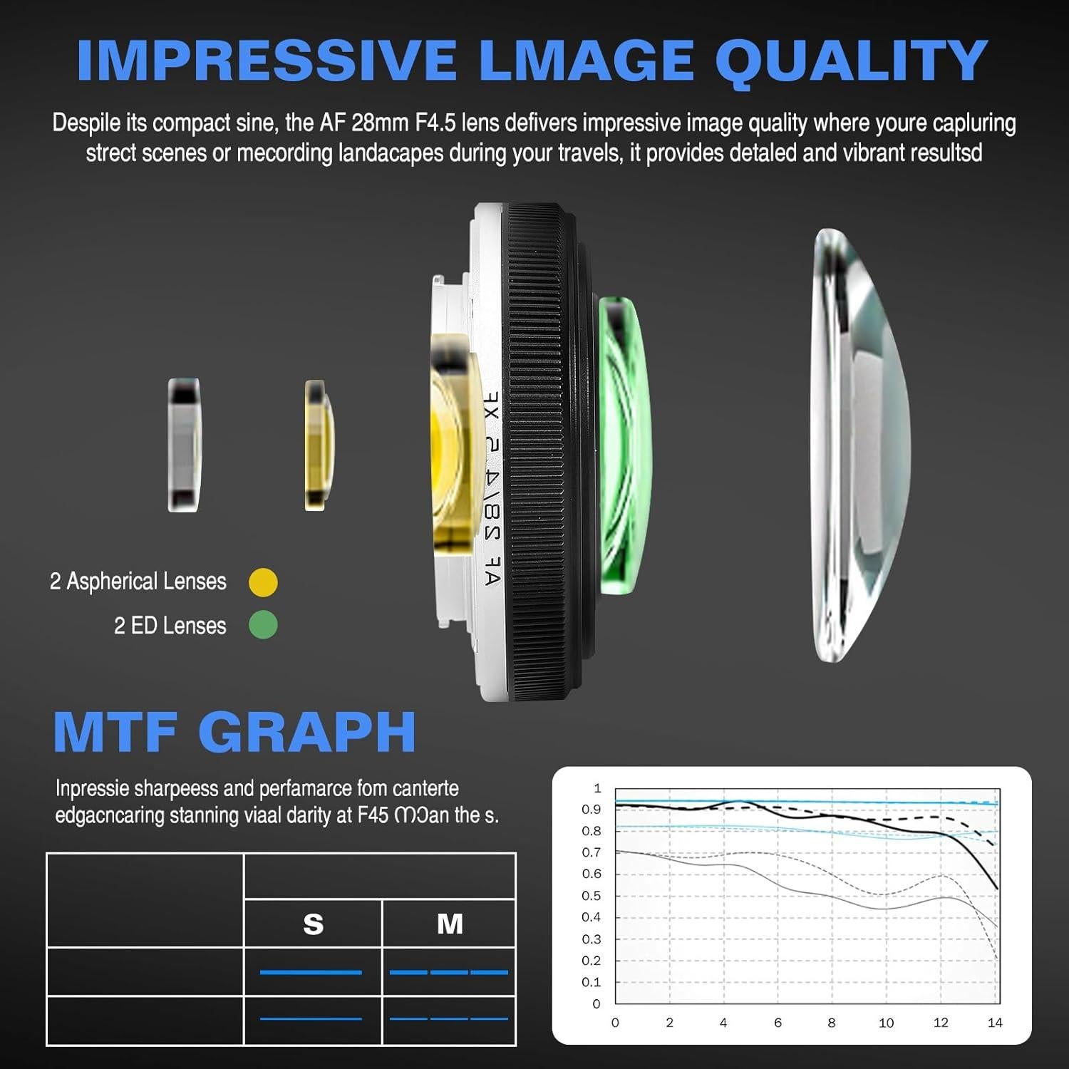 Lente Pancake VILTROX 28mm f/4.5 para Fuji - Enfoque Automático