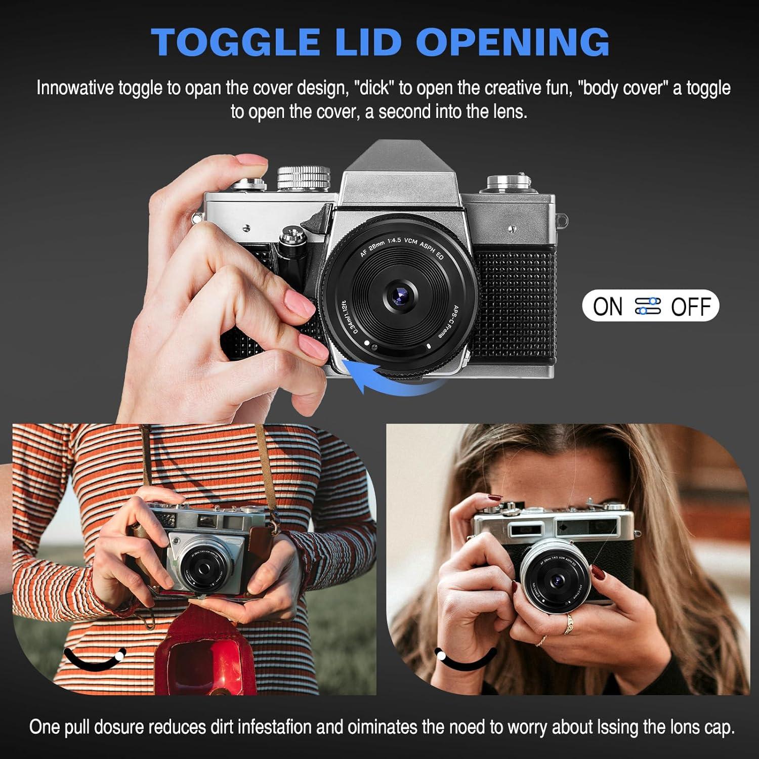 Lente Pancake VILTROX 28mm f/4.5 para Fuji - Enfoque Automático