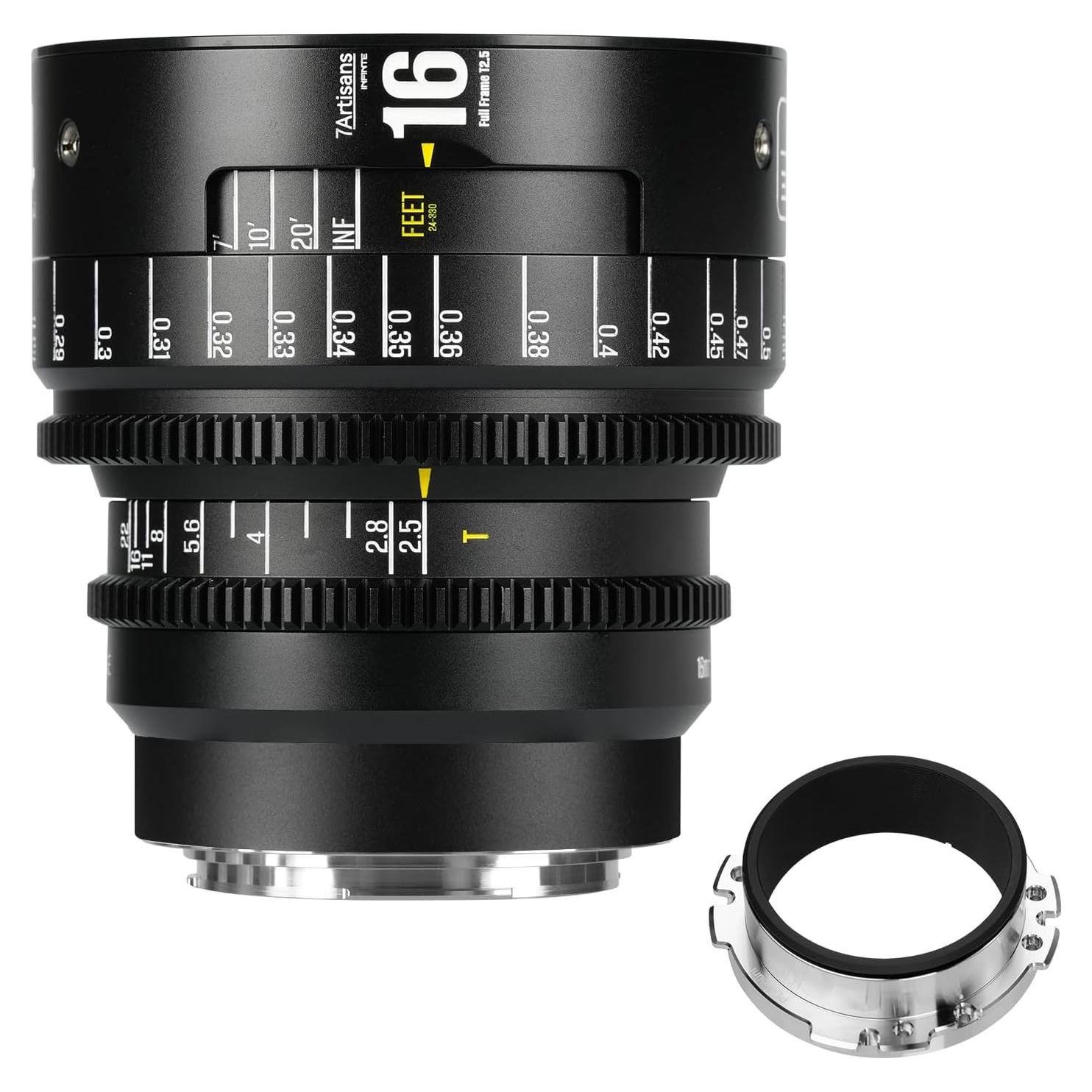 Lente Cine 16mm T2.5 7artisans para Montura EF - Profesional