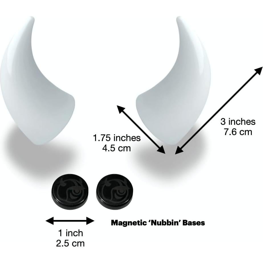 Cuernos Diabólicos Helmet Flair Grandes Magnéticos para Casco