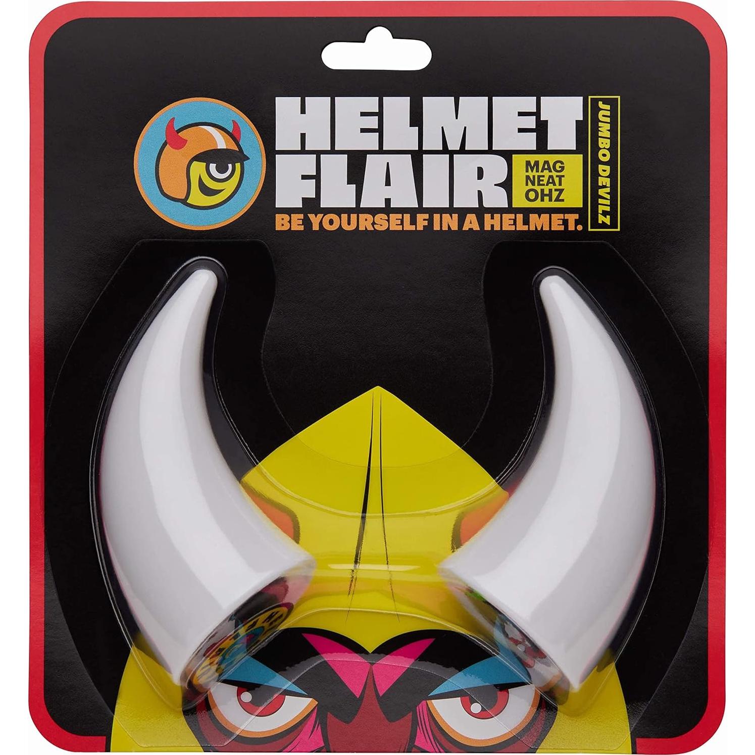 Cuernos Diabólicos Helmet Flair Grandes Magnéticos para Casco