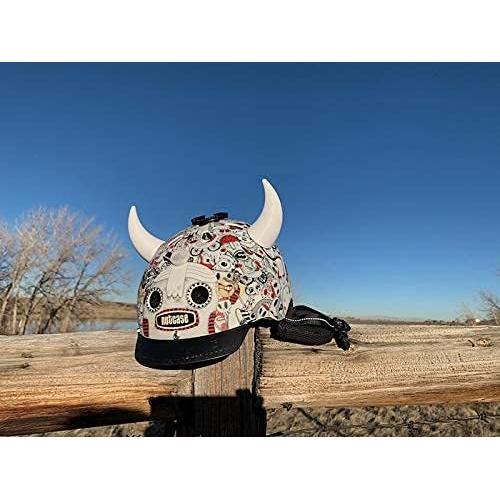 Cuernos Diabólicos Helmet Flair Grandes Magnéticos para Casco