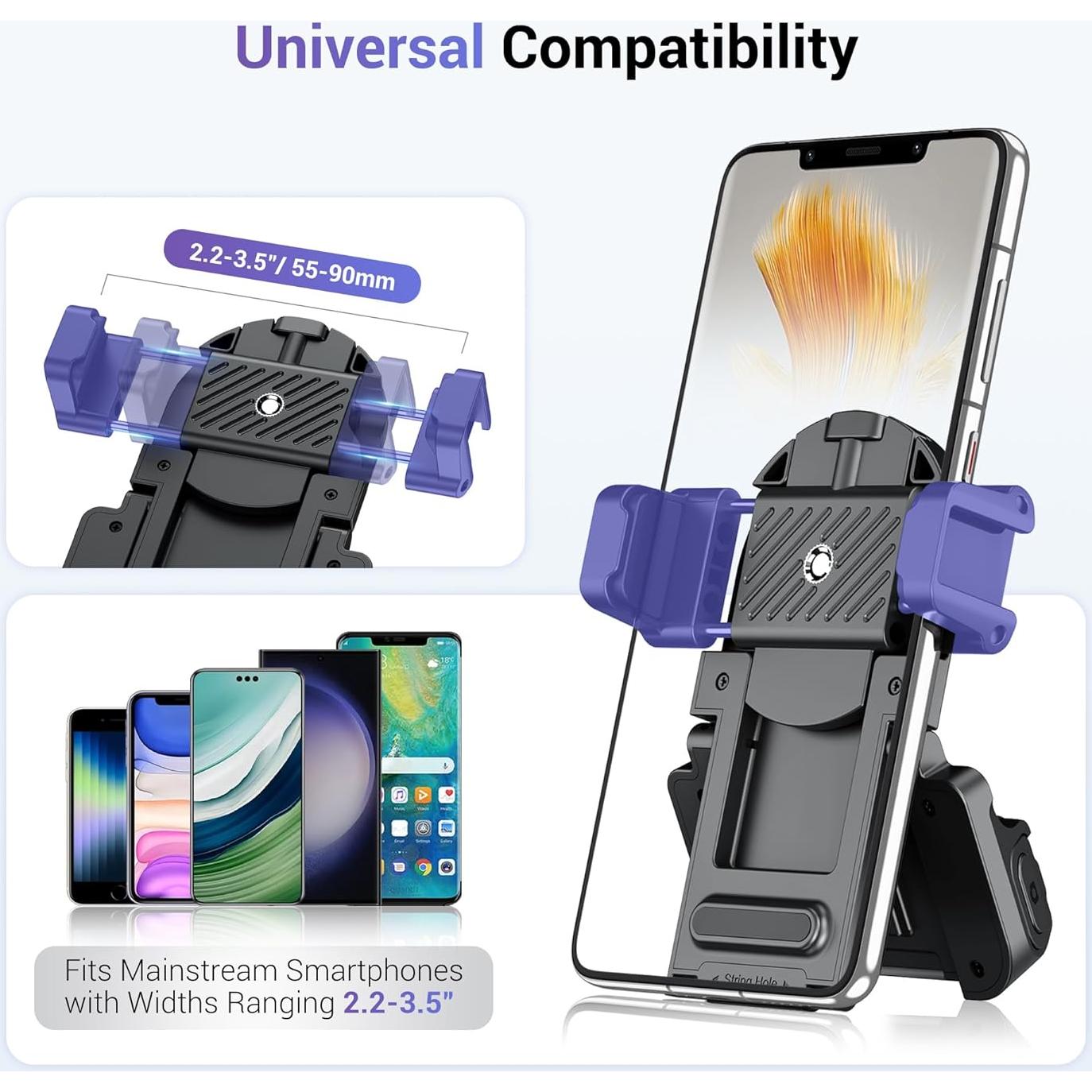 Mango de Cámara para Teléfono KIWIFOTOS Negro con Control Remoto