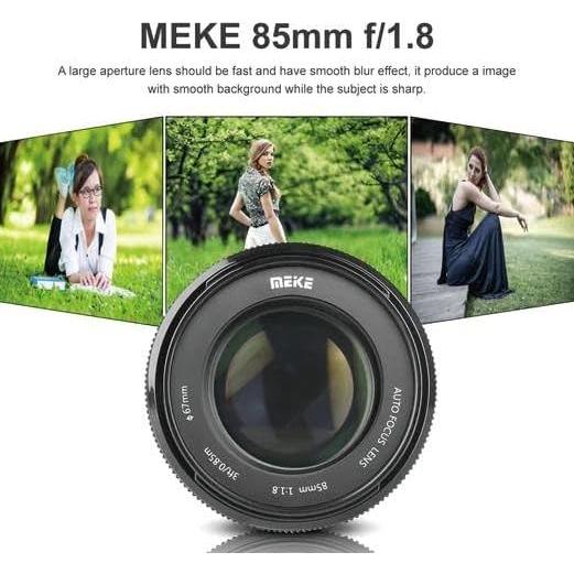 Lente Meike 85mm F1.8 Auto Enfoque STM para Sony E-Mount