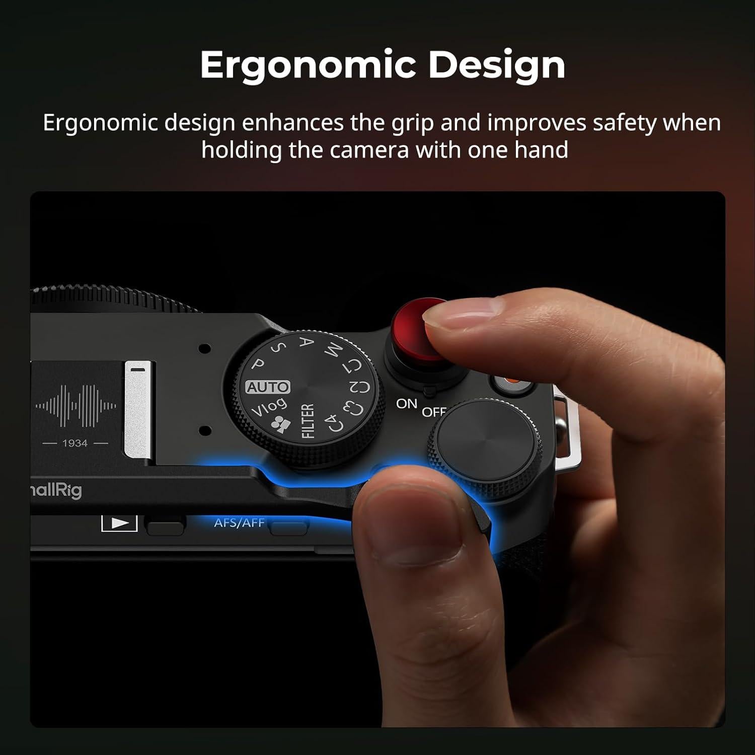 Empuñadura Pequeña SmallRig 4878 para FUJIFILM X-M5 Negro