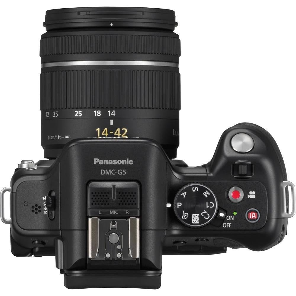 Panasonic DMC-G5KK 16 MP Mirrorless Digital Camera with 14-42mm Zoom Lens and 3-Inch LCD (Black) (OLD MODEL)