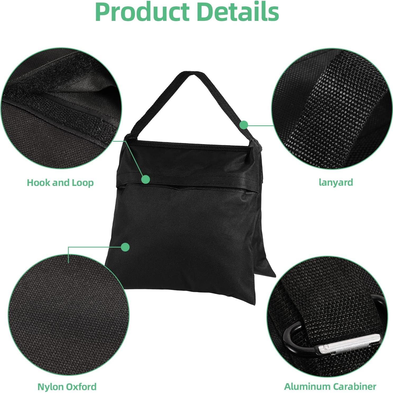 Sacos de Arena para Fotografía AQIRUI - 2 Paquetes con Clips